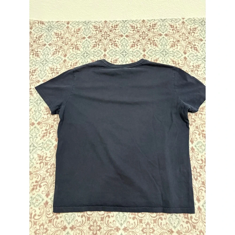 Polo Ralph Lauren Mens Navy Blue Graphic T-Shirt Red Star Logo Size Large